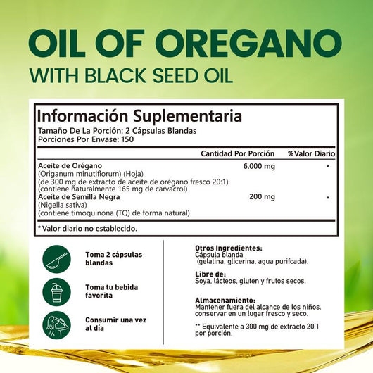 Vivonu - Fórmula de Orégano + Comino Negro